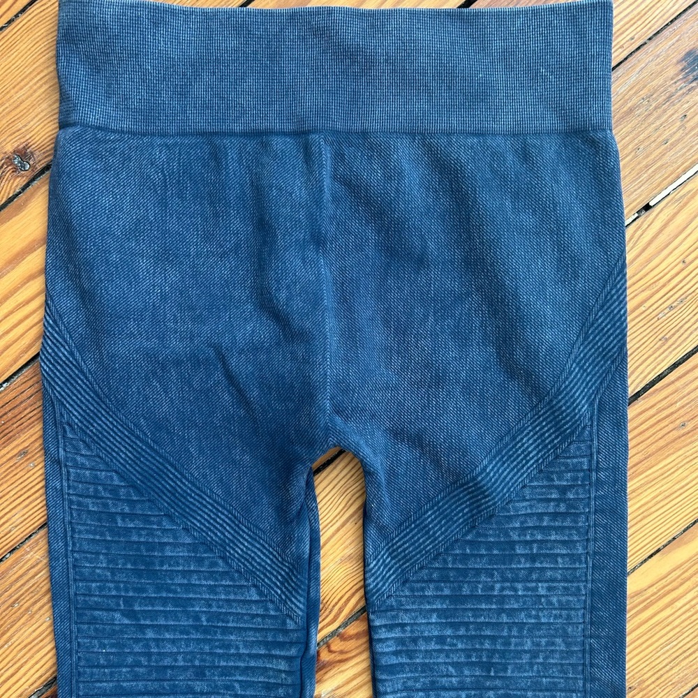 Unique boutique denim leggings.